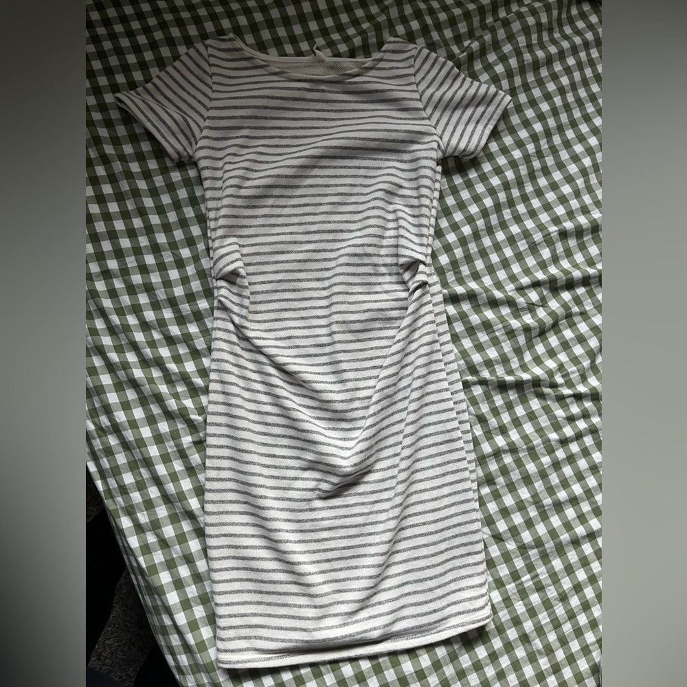 PinkBlush Striped Maternity Dress Small
